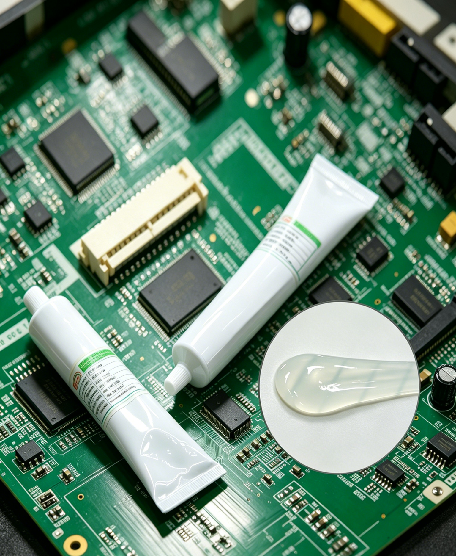 Silicone electronics gel for encapsulating electrical components(图1) Silicone electronics gel for encapsulating electrical components(图1)