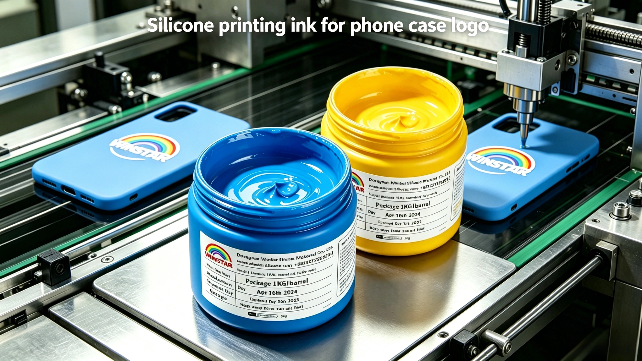 silicone printing ink for phone case logo making(图1)